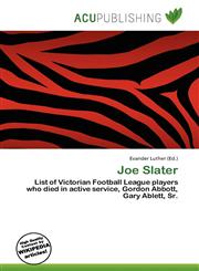 Joe Slater,6136622785,9786136622781