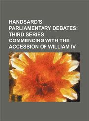 HANDSARD'S PARLIAMENTARY DEBATES,1130631893,9781130631890