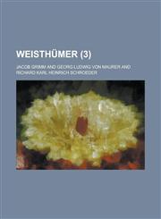 Weisthumer (3),1234480999,9781234480998