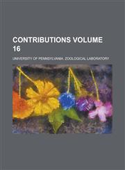 Contributions Volume 16,1153841657,9781153841658