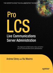 Pro LCS Live Communications Server Administration,1590598369,9781590598368