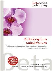 Bulbophyllum Subulifolium,6136358379,9786136358376
