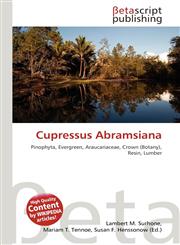 Cupressus Abramsiana,6136387182,9786136387185