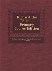 Richard the Third  - Primary Source Edition,1293412538,9781293412534