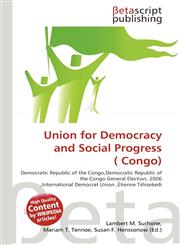 Union for Democracy and Social Progress ( Congo),6135483641,9786135483642