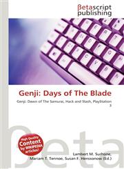 Genji Days of The Blade,6135088459,9786135088458