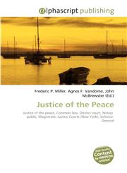 Justice of the Peace,6130291884,9786130291884