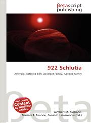 922 Schlutia,6137576779,9786137576779