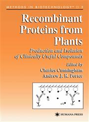 Recombinant Proteins from Plants,0896033902,9780896033900