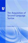 Acquisition of Second Language Syntax,0340645911,9780340645918