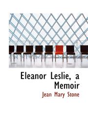 Eleanor Leslie, a Memoir,1426471785,9781426471780