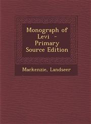 Monograph of Levi - Primary Source Edition,1295500914,9781295500918