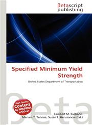 Specified Minimum Yield Strength,6136453010,9786136453019