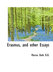 Erasmus, and other Essays,1116748533,9781116748536