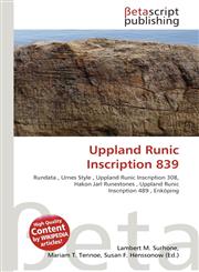 Uppland Runic Inscription 839,6136142007,9786136142005