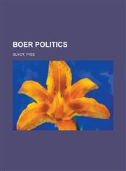Boer Politics,1443216178,9781443216173