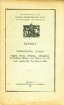 Report on Experimental Farms Nagpur, Akola, Adhartal, Chhindwara, Powarkhera, Raipur and Tharsa for the Year Ending the 31st Marcg, 1940