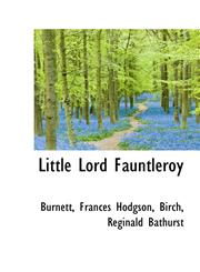 Little Lord Fauntleroy,1110747039,9781110747030