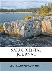 s.v.u.oriental journal,1245125818,9781245125819