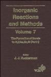 Inorganic Reactions and Methods, Vol. 7 The Formation of Bonds to N,P,As,Sb,Bi (Part 1),0471186597,9780471186595
