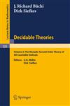 Decidable Theories Vol. 2: The Monadic Second Order Theory of All Countable Ordinals,3540063455,9783540063452