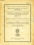 A Systematic Catalogue of the Main Identified Entomological Collection at the Forest Research Institute, Dehra Dun - Part 22-28 : Orders Neuroptera, Mecoptera, Trichoptera and Lepidoptera