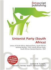 Unionist Party (South Africa),6135019988,9786135019988