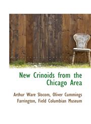 New Crinoids from the Chicago Area,1116872161,9781116872163