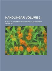 Handlingar Volume 3,1236862074,9781236862075