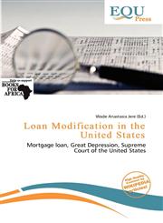 Loan Modification in the United States,6137233936,9786137233931
