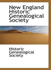New England Historic Genealogical Society,1116120577,9781116120578