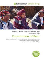 Constitution of Peru,6135642367,9786135642360