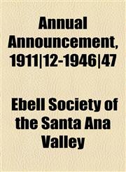 Annual Announcement, 1911|12-1946|47,1154610675,9781154610673
