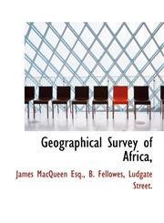 Geographical Survey of Africa,,1140560514,9781140560517