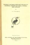 Bombay Natural History Society's Mammal Survey of India, Burma and Ceylon Reprinted from the Journal of the Bombay Natural History Society Vol. 23 - No. 4
