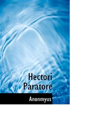 Hectori Paratore,1116517299,9781116517293