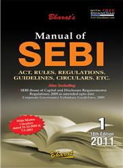 Bharat's Manual of SEBI Act, Rules, Regulations, Guidelines, Circulars, Etc. 2 Vols. 18th Edition,8177336886,9788177336887