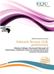 Edward Brown (UK politician),6200733155,9786200733153