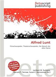 Alfred Lunt,613484439X,9786134844390
