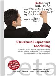 Structural Equation Modeling,6130312660,9786130312664