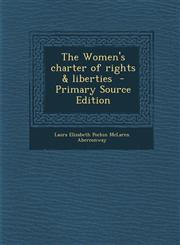 Women's Charter of Rights & Liberties,1289836221,9781289836221