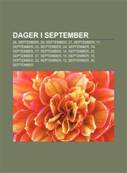 Dager i september 28. september, 29. september, 27. september, 11. september, 23. september, 24. september, 16. september, 17. september,1232776076,9781232776079