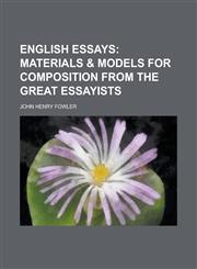 English essays,1234302764,9781234302764