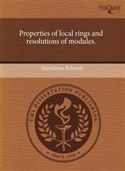 Properties of local rings and resolutions of modules.,1243628200,9781243628206