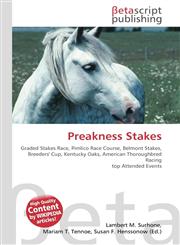 Preakness Stakes,613045841X,9786130458416