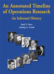 An Annotated Timeline of Operations Research An Informal History,1402081162,9781402081163