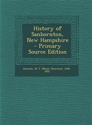 History of Sanbornton, New Hampshire,1287669395,9781287669395