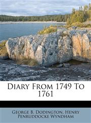 Diary From 1749 To 1761,1174706708,9781174706707