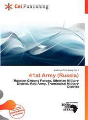 41st Army (Russia),613834698X,9786138346982