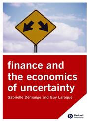 Finance and the Economics of Uncertainty,1405121394,9781405121392